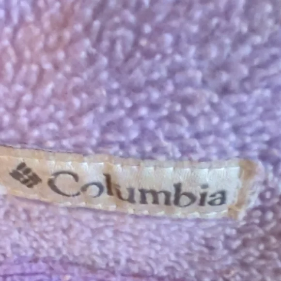 Columbia Two-Tone Lavender & Lilac Fleece Pullover Hoodie - Picture 7 of 8